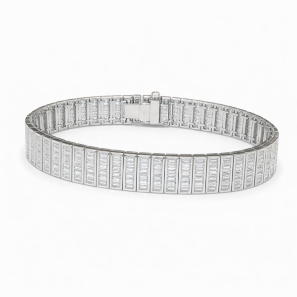 Bransoleta Hermitage z diamentami z 18K białego złota