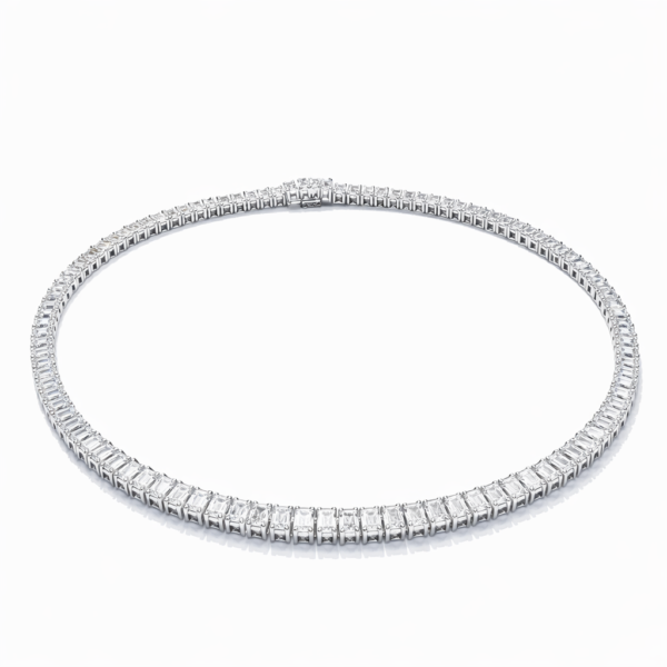 Naszyjnik Hermitage z diamentami z 18K białego złota